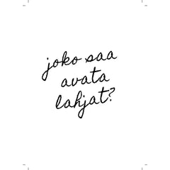 Joko Saa Avata Lahjat - Kortti - hääteema, kiva, Kortit, MYS