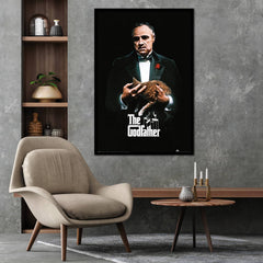 The Godfather -juliste 91,5 x 61 cm – Ikoninen Don Corleone ja kissa - Lempi Lifestyle