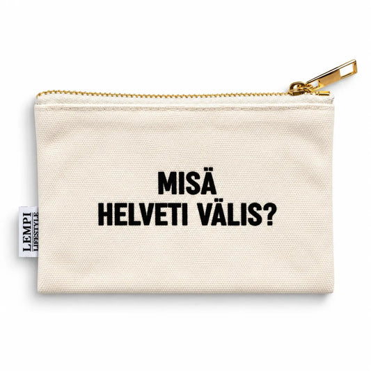 Lempi Misä Helveti Välis? Kosmetiikkapussi – Puuvillaa - Lempi Lifestyle