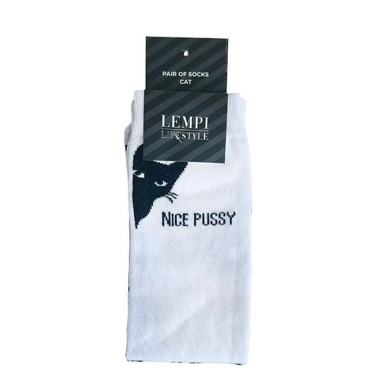 Lempi Nice Pussy Sukat - Valkoinen - 1 pcs | k-18, kissa,