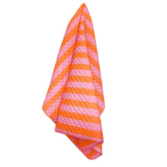 Lempi Orange Pink Stripe tikkitäkki - 135 x 180 cm -