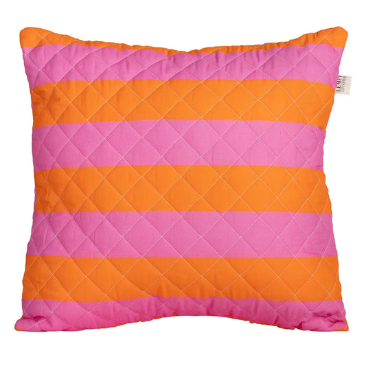 Lempi Orange Pink Tyyny - Tikattu Tyynyliina | 45x45 Cm