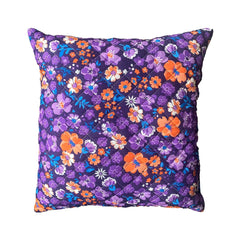 Lempi Purple Garden tyyny - tikattu tyynyliina | 45x45 cm -
