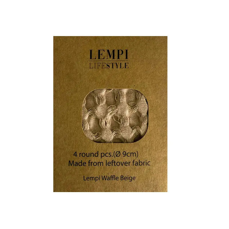 Lempi Waffle Make-up Pads - Beige | KYLPYHUONE, Make-up