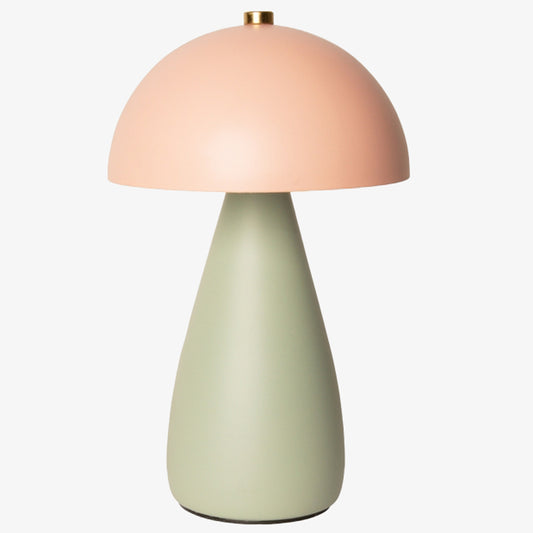 Table lamp rechargeable - light green/pink