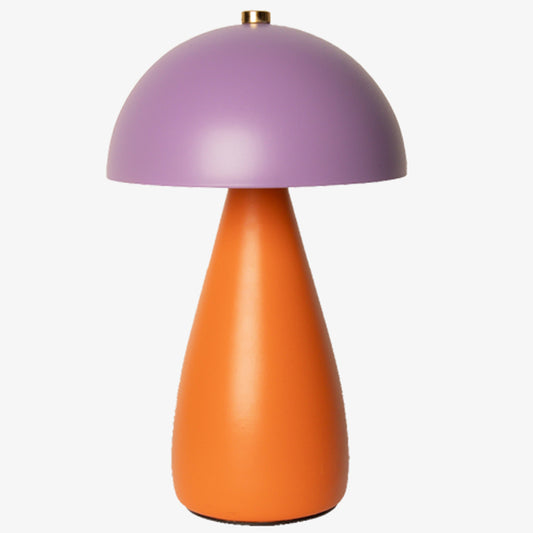 Table lamp, rechargeable - orange/purple