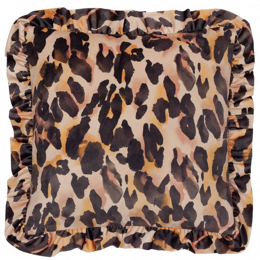 Leopardityyny samettia 45 x45 cm - Lempi Lifestyle