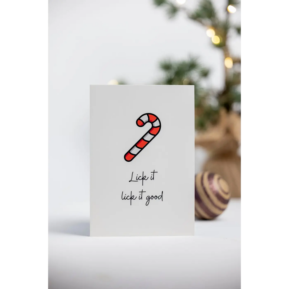 Lick It Good - Kortti | huumorikortit, joulu, joulukortit,