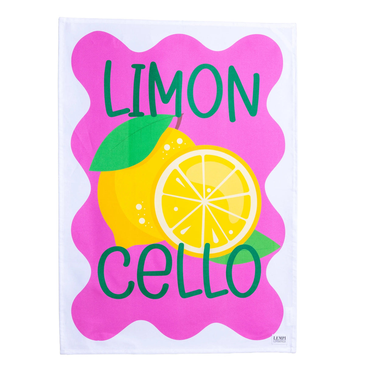 Limoncello keittiöpyyhe - sitruuna käsipyyhe - Lempi Lifestyle