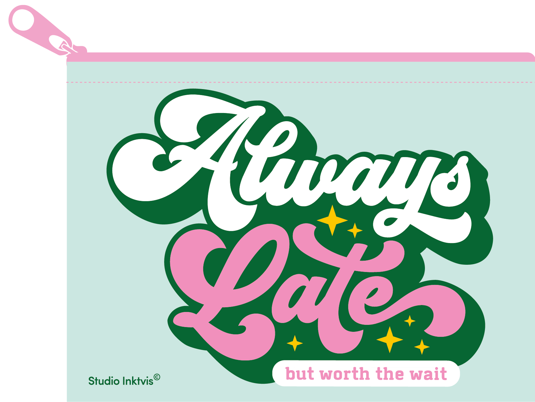 Lompakko - kolikkopussukka Always late - Lempi Lifestyle