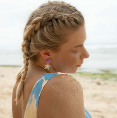 Mamakoru - Ocean pink pair simpukka korvakorut - Lempi Lifestyle