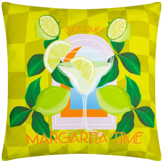 Margarita Time - ulkotyyny – Sitruunainen kesäfiilis & oranssi tausta - Lempi Lifestyle