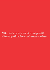 Miksi joulupukilla on niin isot pussit - kortti - Lempi Lifestyle