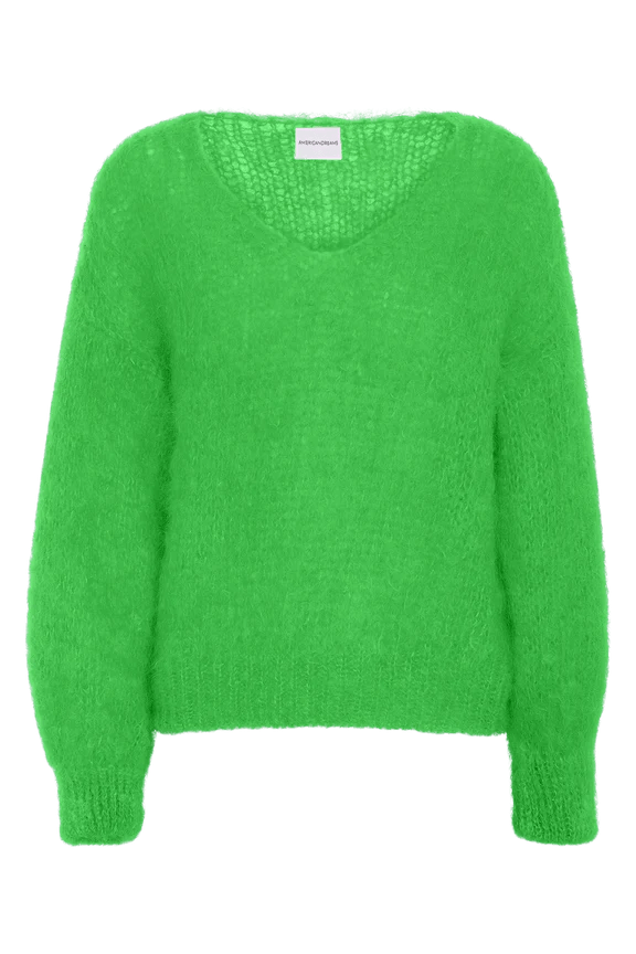 Milana LS Mohair Knit Bright Green - Lempi Lifestyle