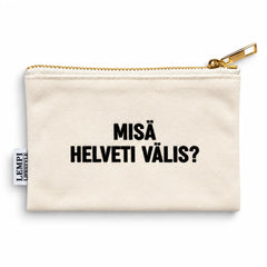 Lempi Misä Helveti Välis? Kosmetiikkapussi – Puuvillaa