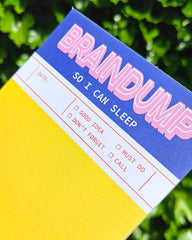 Muistilehtiö A6 - To do - lista Braindump - Lempi Lifestyle