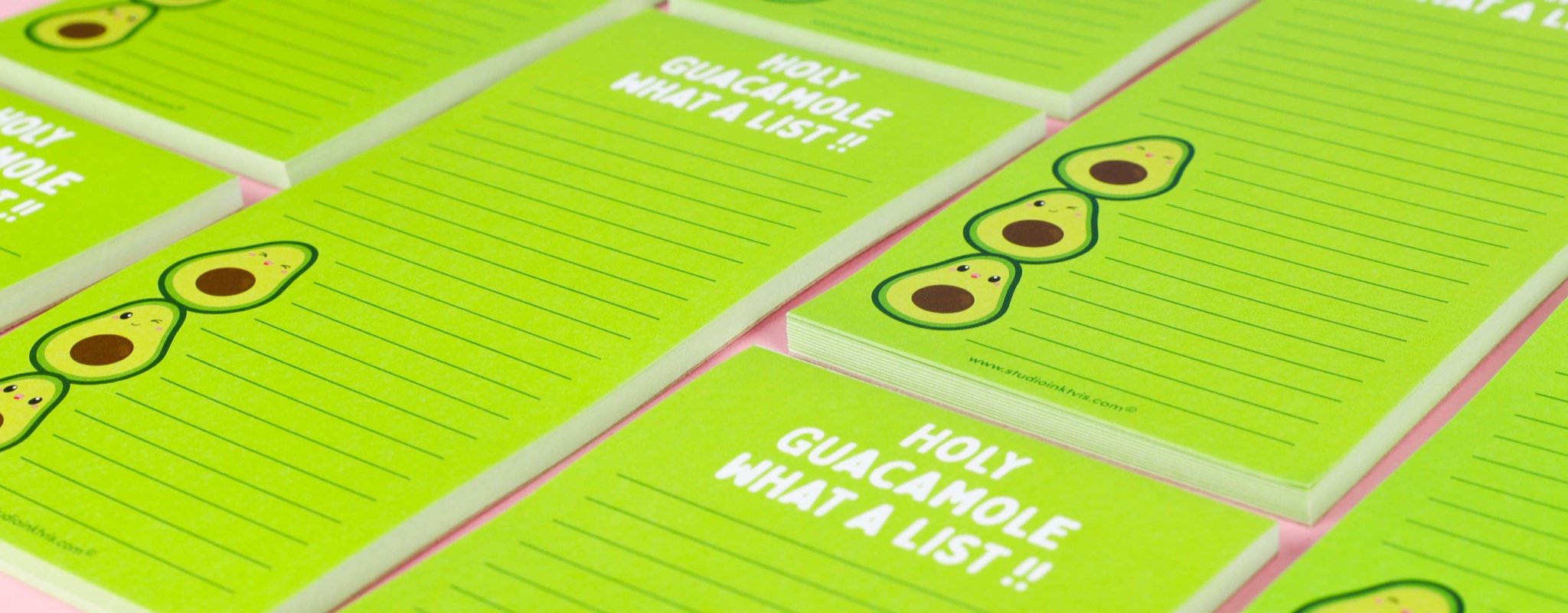 Muistilehtiö Avocado Holy Guacamole what a list! - Lempi Lifestyle