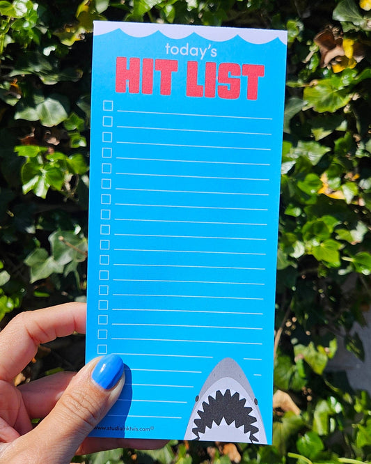 Muistilehtiö hai, Hit list shark - Lempi Lifestyle