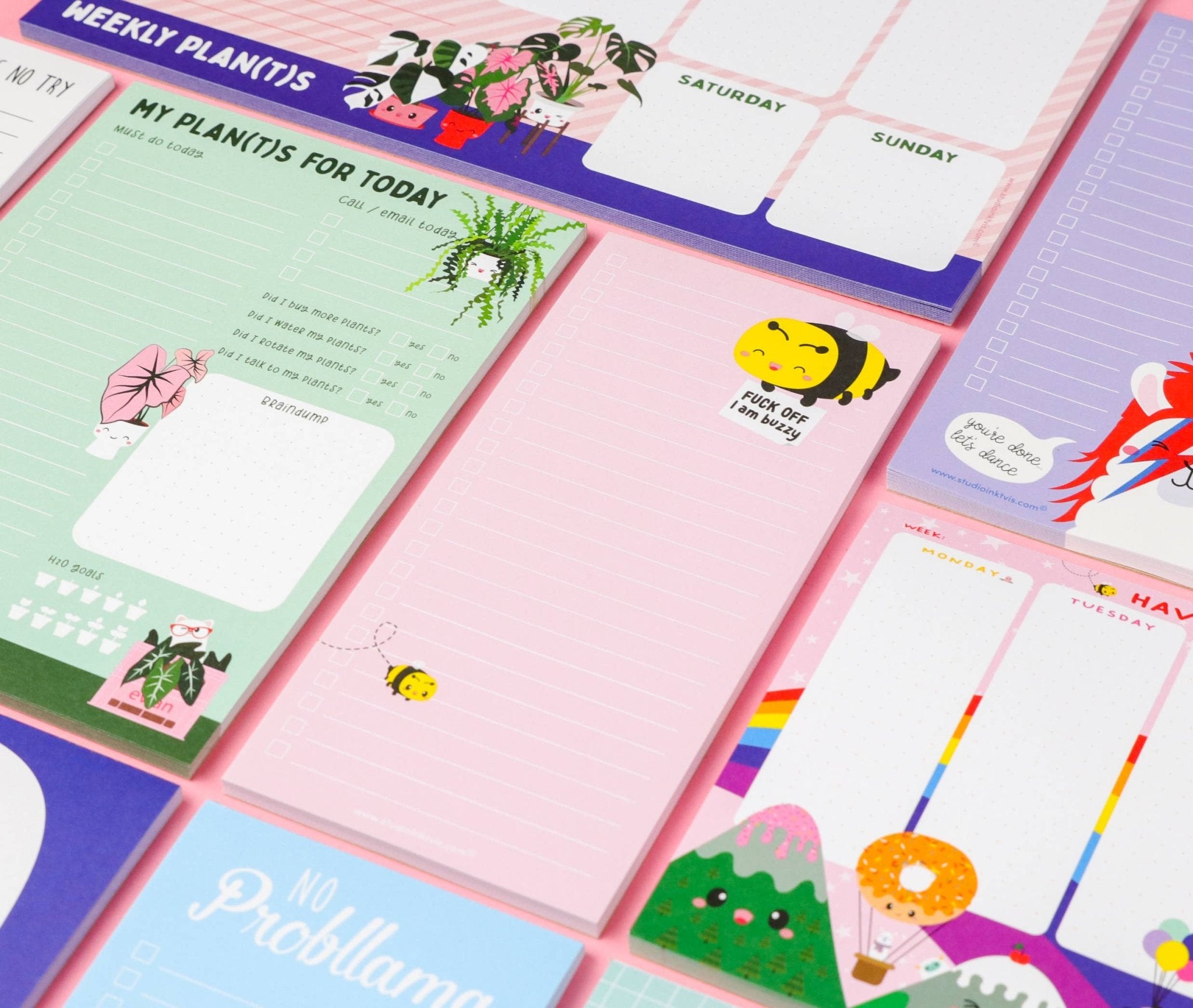 Muistilehtiö - To do - lista Ampiainen F*** off Im buzzy - Lempi Lifestyle