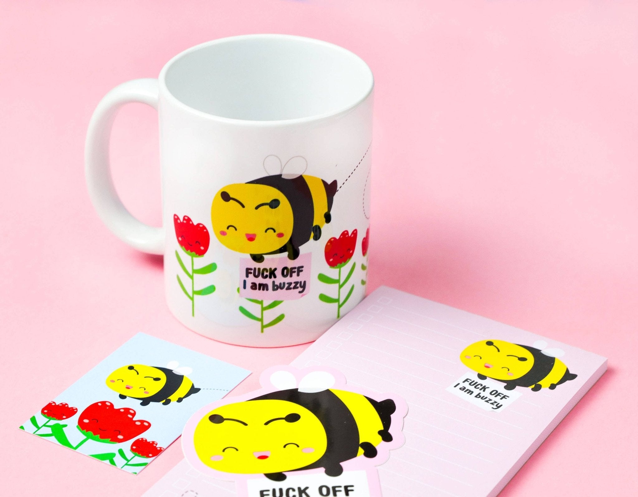 Muistilehtiö - To do - lista Ampiainen F*** off Im buzzy - Lempi Lifestyle