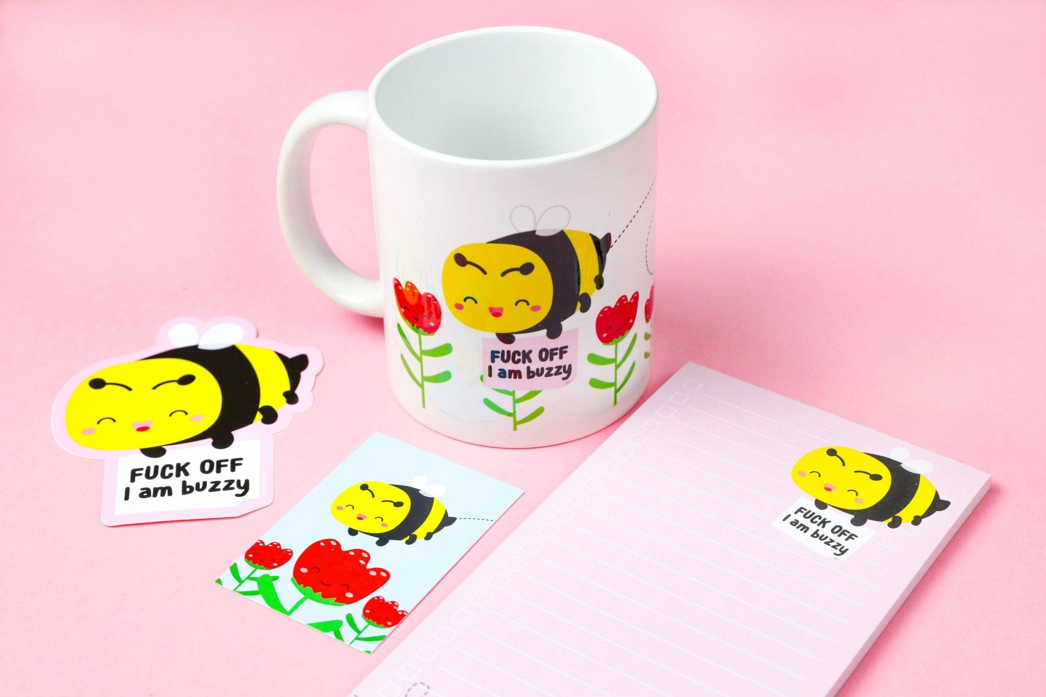 Muistilehtiö - To do - lista Ampiainen F*** off Im buzzy - Lempi Lifestyle