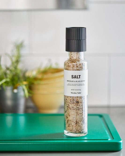 Nicolas Vahé Maustemylly Salt, Rosemary & Black Olives (310 g) – Välimeren maut kotikeittiössä - Lempi Lifestyle