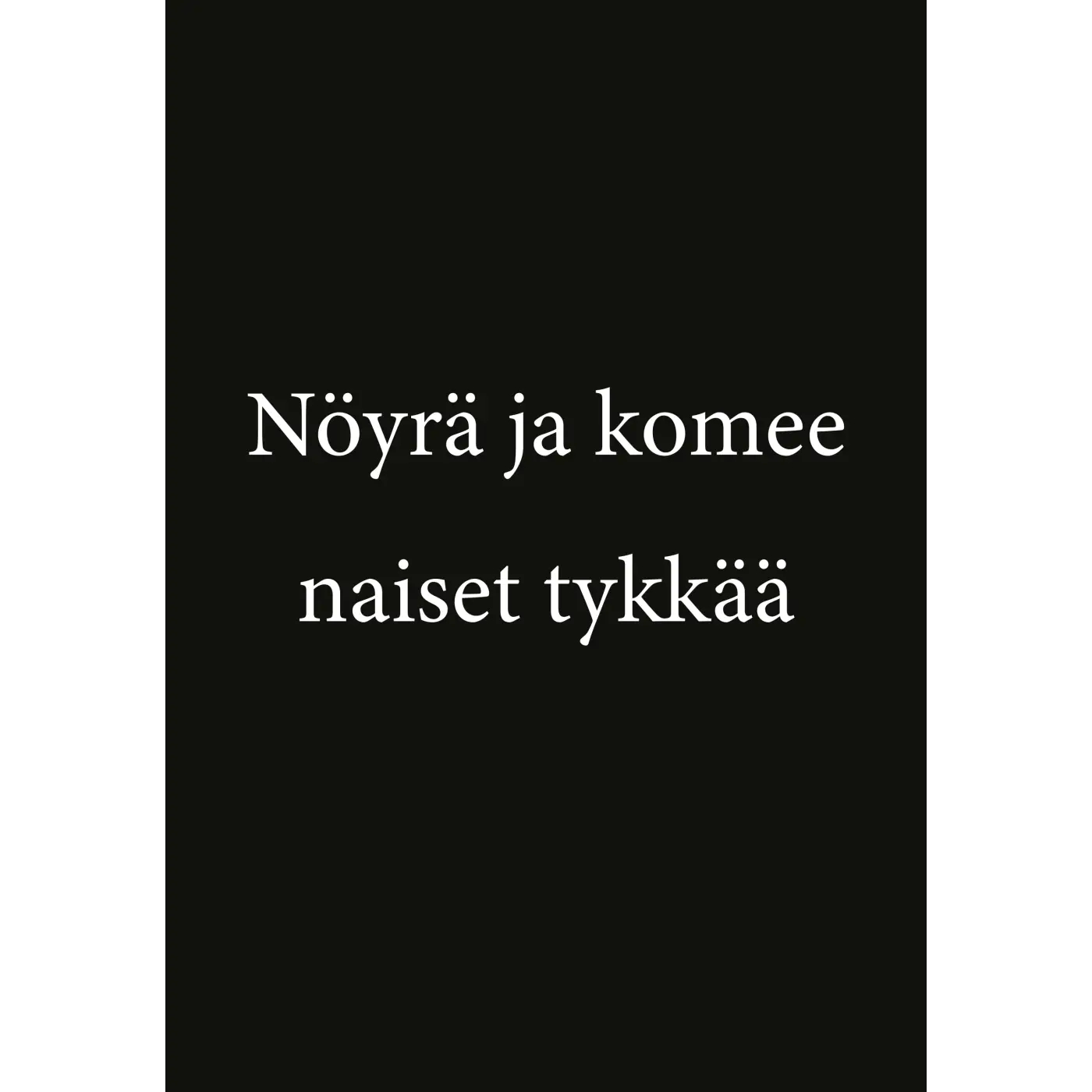 Nöyrä ja Komee Naiset Tykkää Postikortti