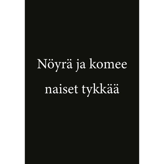 Nöyrä ja Komee Naiset Tykkää Postikortti