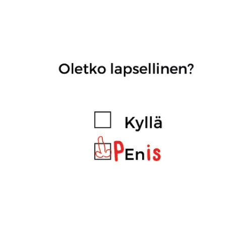 Oletko Lapsellinen? - Kortti - K - 18