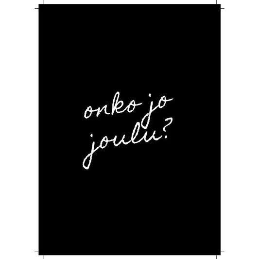 Onko Jo Joulu - Kortti - Lempi Lifestyle