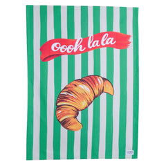 Oooh la la keittiöpyyhe - raitainen croissant käsipyyhe - Lempi Lifestyle