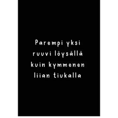 Parempi Yksi Ruuvi Löysällä kuin - Kortti - Lempi Lifestyle