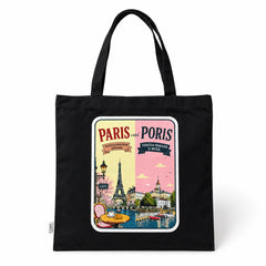 Kangaskassi Paris vai Poris 45 x 45 cm – Porilaista huumoria ja arjen eleganssia