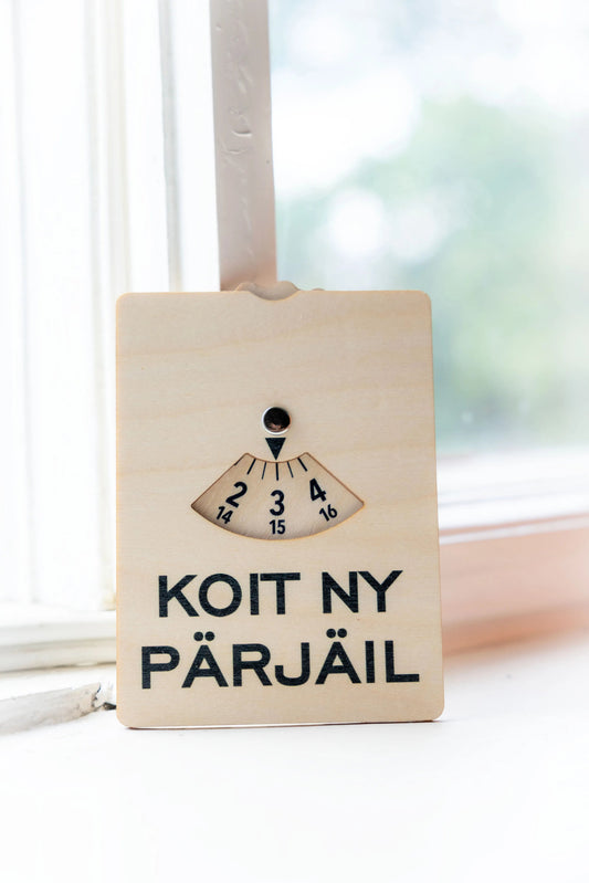 Parkkikiekko vaneria - Koit ny pärjäil - Lempi Lifestyle