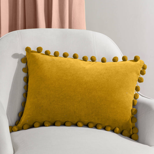 Pom Pom - sisustustyyny I puuvillasamettia 30 x 50 cm - Lempi Lifestyle