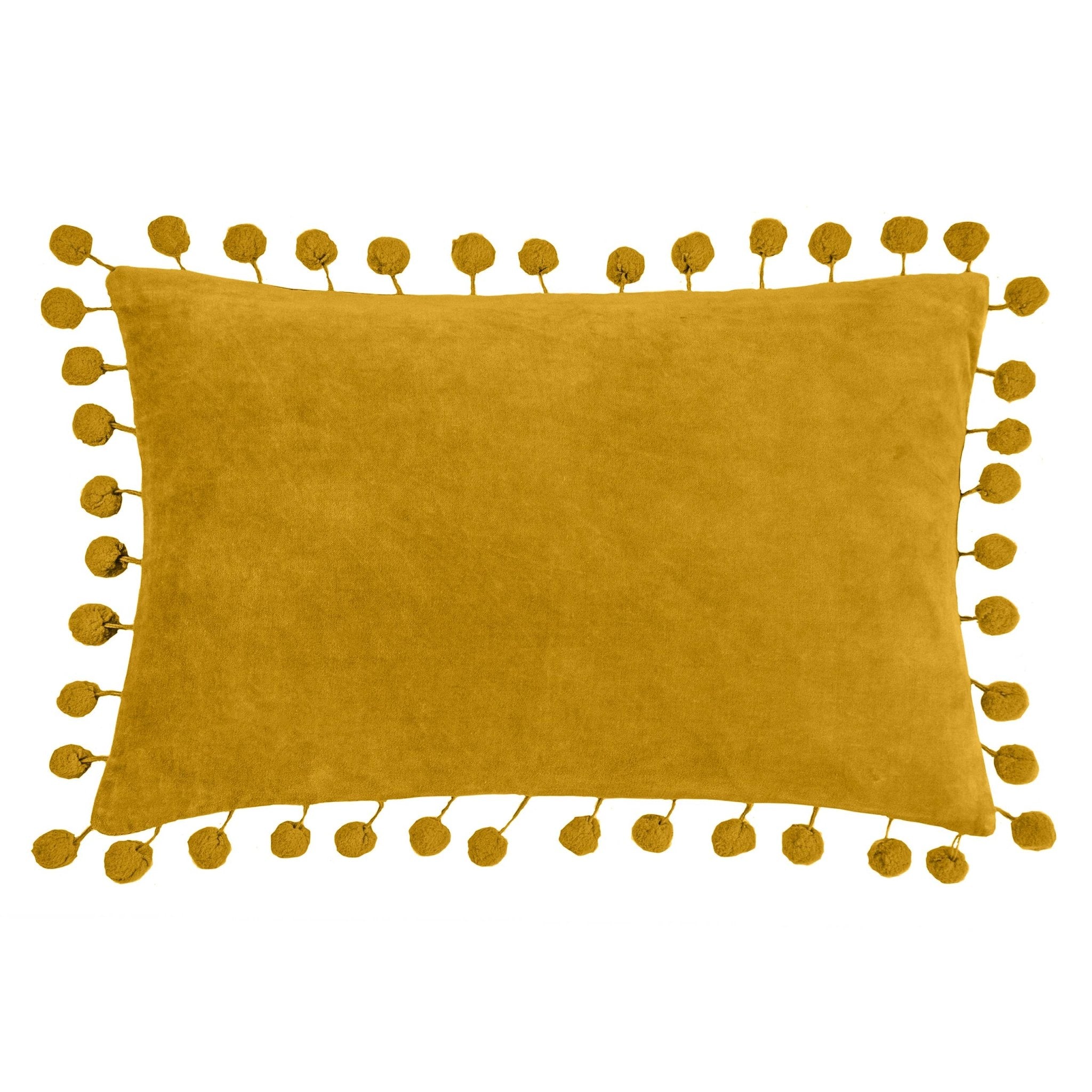 Pom Pom - sisustustyyny I puuvillasamettia 30 x 50 cm - Lempi Lifestyle
