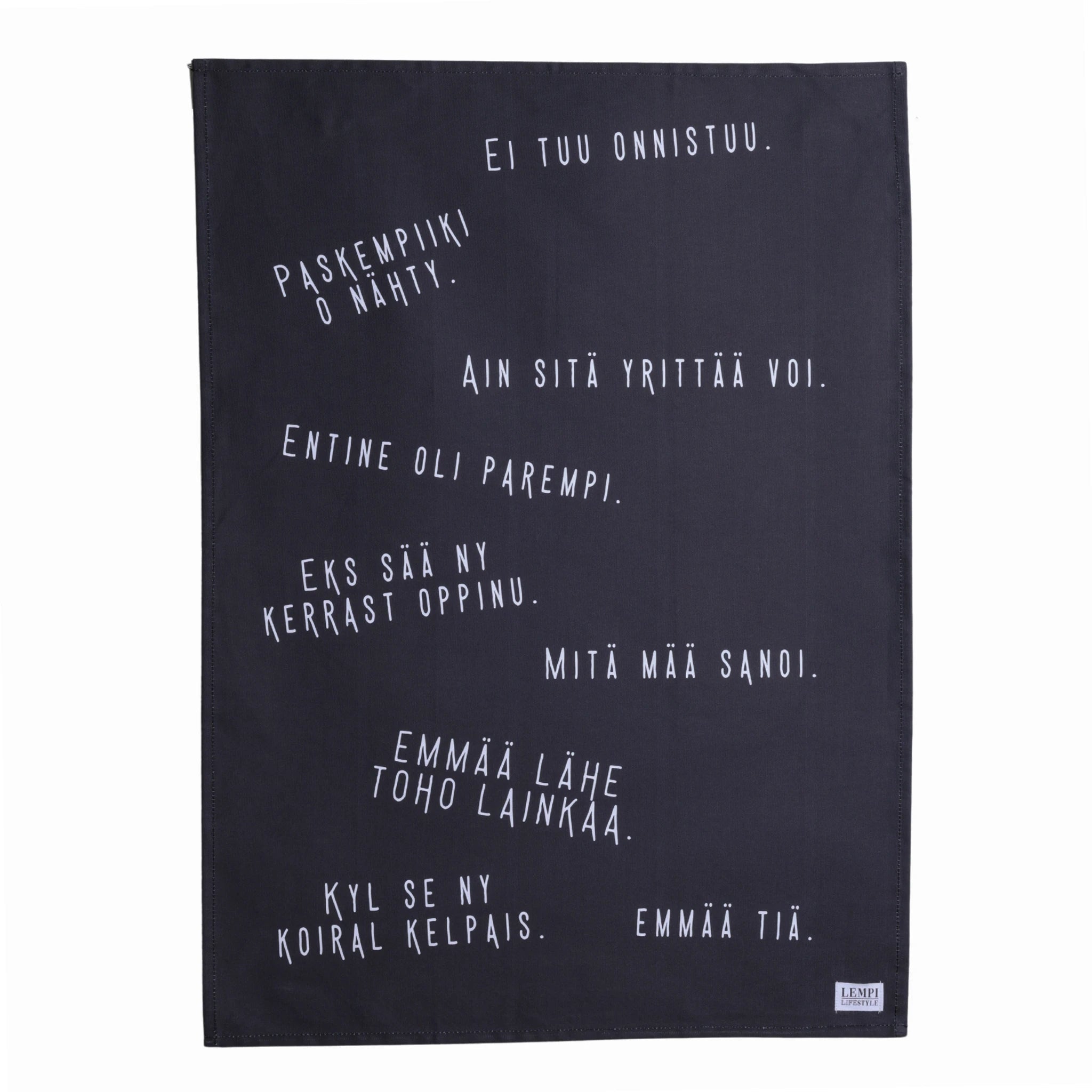 Porilaiset Sanonnat keittiöpyyhe - humoristinen Pori käsipyyhe - Lempi Lifestyle