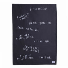 Porilaiset Sanonnat keittiöpyyhe - humoristinen Pori käsipyyhe - Lempi Lifestyle