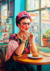 Postikortti Frida Kahlo - aamupalan aika - Lempi Lifestyle