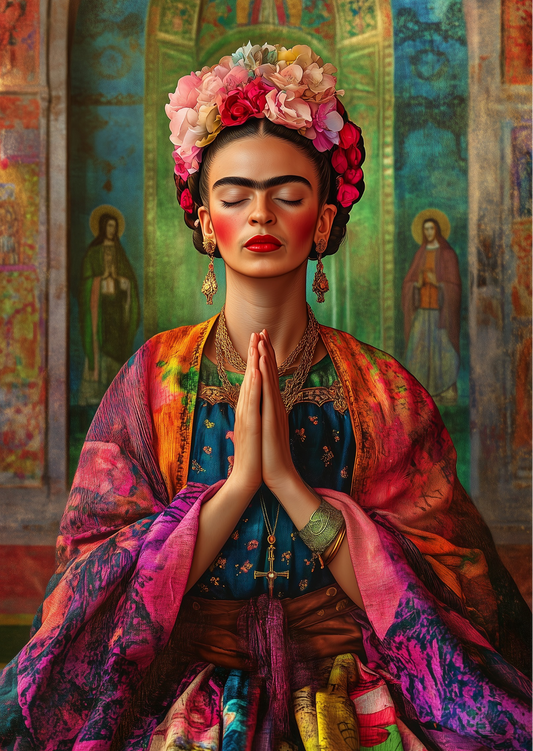 Postikortti Frida Kahlo - Rukous - Lempi Lifestyle