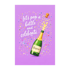 Postikortti - Lets pop a bottle - Lempi Lifestyle
