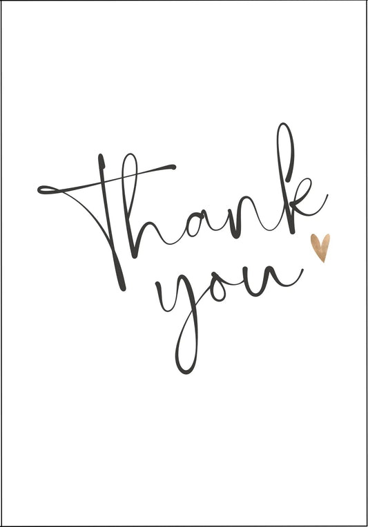 Postikortti - Thank you - Lempi Lifestyle