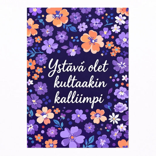 Postikortti - Ystävä olet kultaakin kalliimpi - Lempi Lifestyle