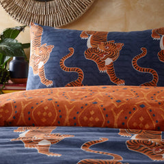 Pussilakanasetti Tibetan Tiger Tribal ,sininen - Lempi Lifestyle
