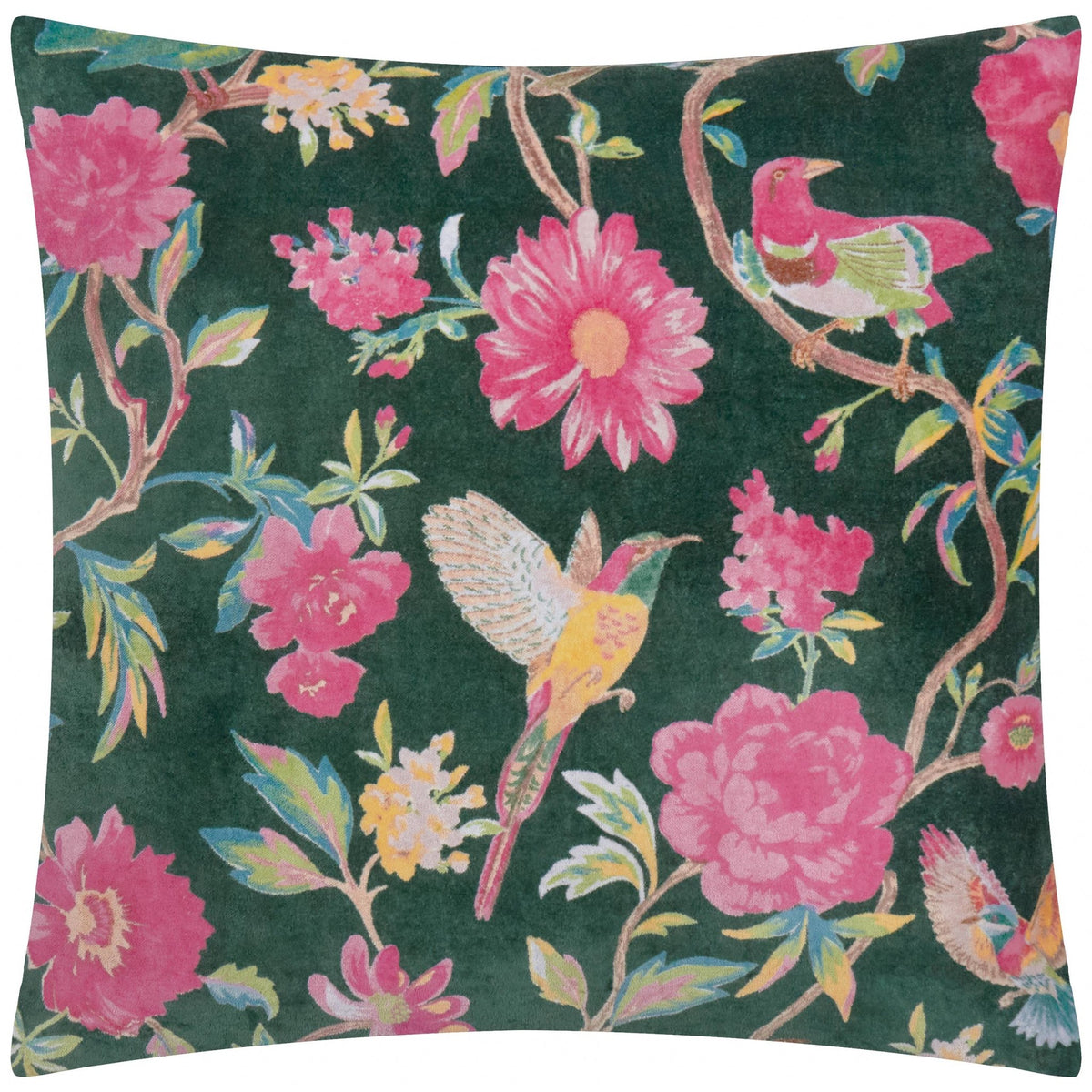 Samettityyny merensininen tropiikki (Teal) - 50 x 50 cm - Lempi Lifestyle