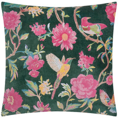 Samettityyny merensininen tropiikki (Teal) - 50 x 50 cm - Lempi Lifestyle