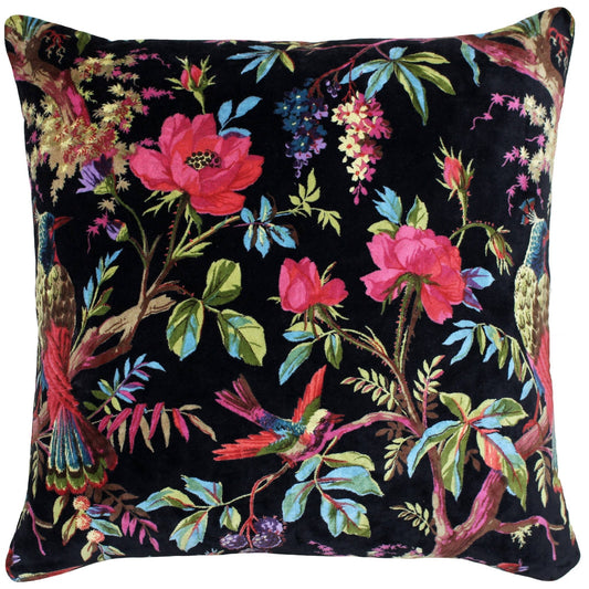 Samettityyny Paradise I musta 50 x 50 cm - Lempi Lifestyle