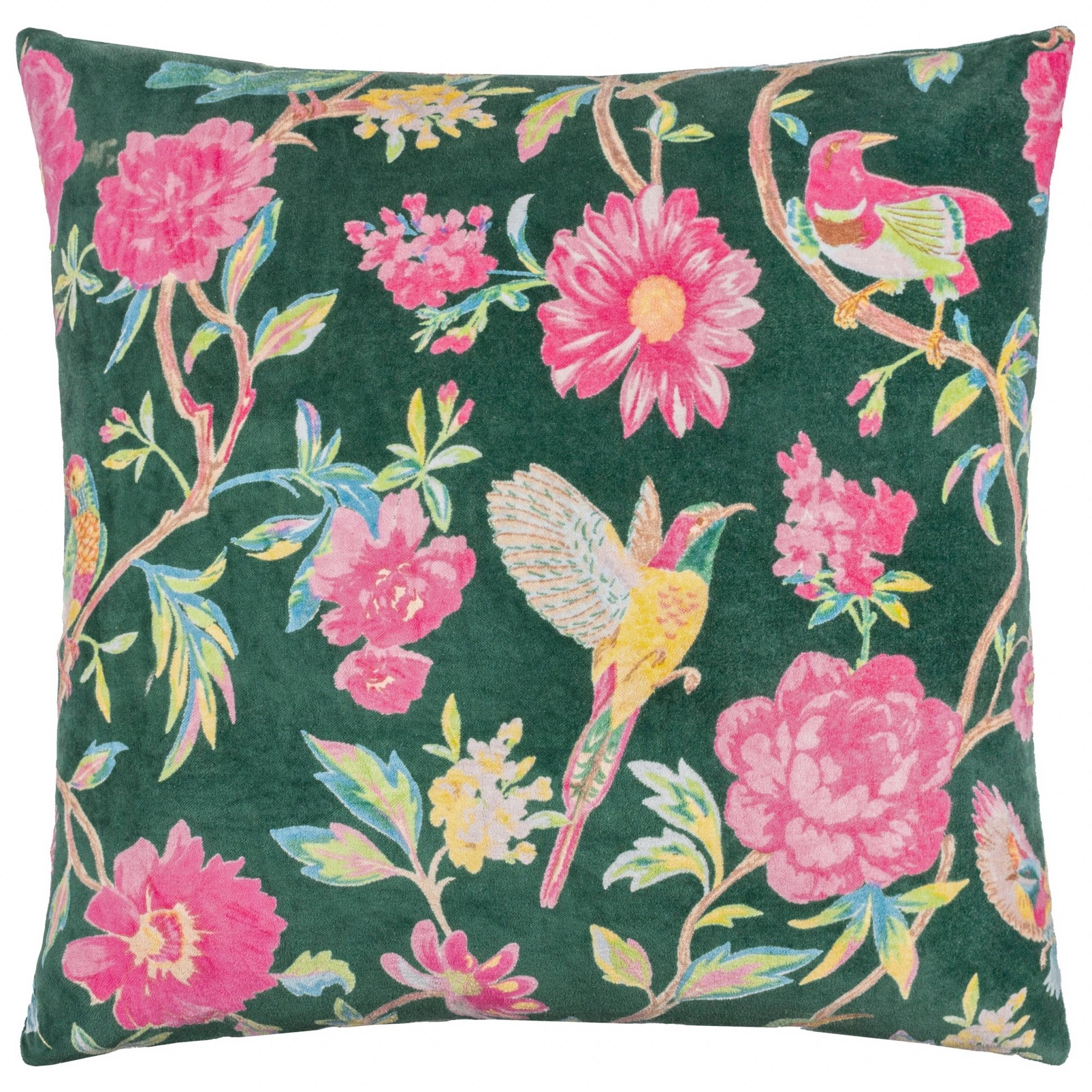 Samettityyny vihreä tropiikki - 50 x 50 cm - Lempi Lifestyle