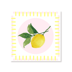 Servetit sitruunakuosilla – lautasliinat 33x33 cm - Lempi Lifestyle