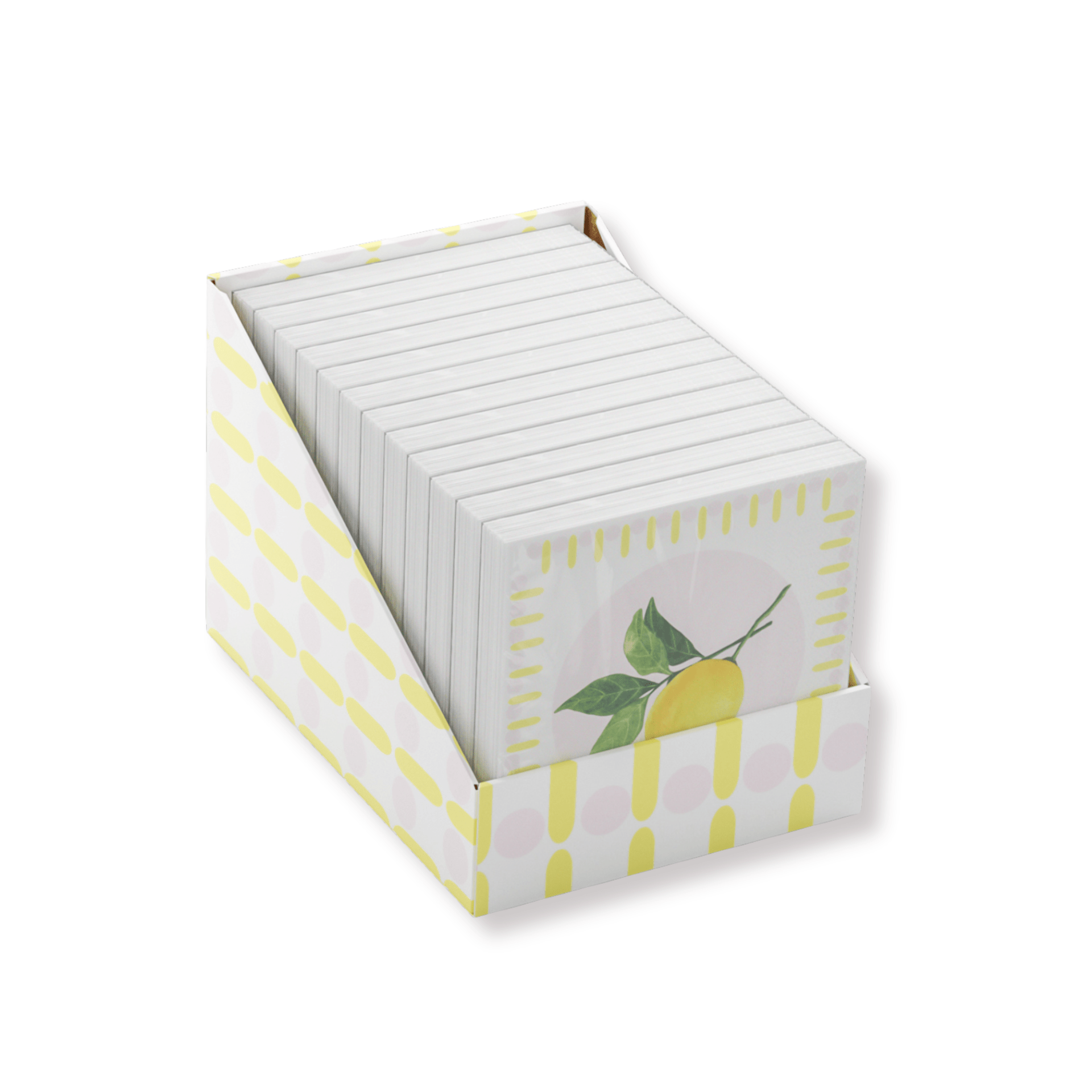 Servetit sitruunakuosilla – lautasliinat 33x33 cm - Lempi Lifestyle